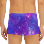 Purple Stardust Cloud Galaxy Space Print Men's Short Boxer Briefs