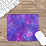 Purple Stardust Cloud Galaxy Space Print Mouse Pad