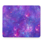 Purple Stardust Cloud Galaxy Space Print Mouse Pad
