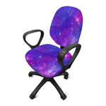 Purple Stardust Cloud Galaxy Space Print Office Chair Cover