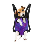 Purple Stardust Cloud Galaxy Space Print Pet Carrier Backpack