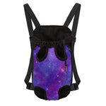Purple Stardust Cloud Galaxy Space Print Pet Carrier Backpack