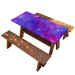 Purple Stardust Cloud Galaxy Space Print Picnic Table Cover