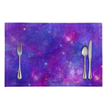 Purple Stardust Cloud Galaxy Space Print Placemat
