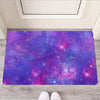 Purple Stardust Cloud Galaxy Space Print Rubber Doormat