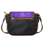 Purple Stardust Cloud Galaxy Space Print Saddle Bag