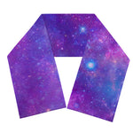 Purple Stardust Cloud Galaxy Space Print Scarf