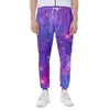 Purple Stardust Cloud Galaxy Space Print Scuba Joggers