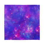 Purple Stardust Cloud Galaxy Space Print Silk Bandana