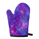 Purple Stardust Cloud Galaxy Space Print Single Oven Mitt