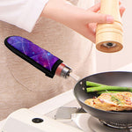 Purple Stardust Cloud Galaxy Space Print Skillet Handle Cover