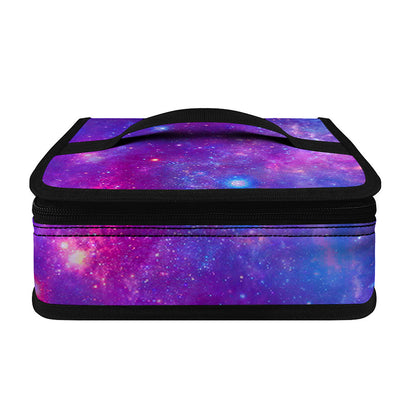 Purple Stardust Cloud Galaxy Space Print Small Lunch Bag