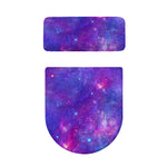 Purple Stardust Cloud Galaxy Space Print Toilet Lid And Tank Cover Set