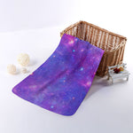 Purple Stardust Cloud Galaxy Space Print Towel