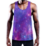 Purple Stardust Cloud Galaxy Space Print Training Tank Top