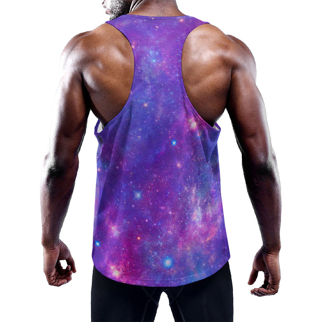 Purple Stardust Cloud Galaxy Space Print Training Tank Top