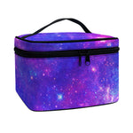 Purple Stardust Cloud Galaxy Space Print Travel Makeup Bag