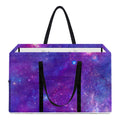 Purple Stardust Cloud Galaxy Space Print Utility Tote Bag