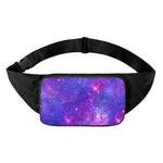 Purple Stardust Cloud Galaxy Space Print Waist Bag