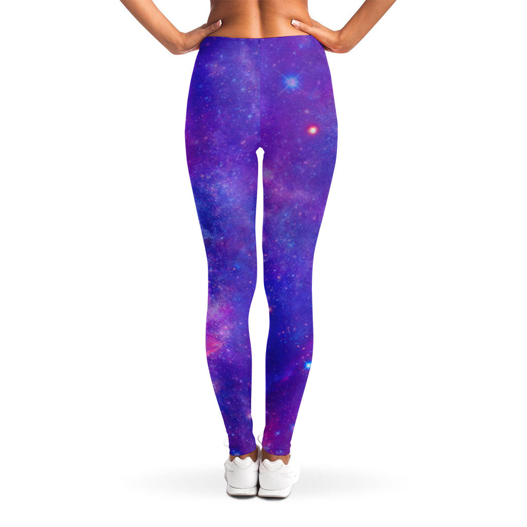 Purple Stardust Cloud Galaxy Space Print Women's Leggings