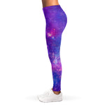 Purple Stardust Cloud Galaxy Space Print Women's Leggings