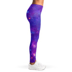 Purple Stardust Cloud Galaxy Space Print Women's Leggings