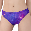Purple Stardust Cloud Galaxy Space Print Women's Panties