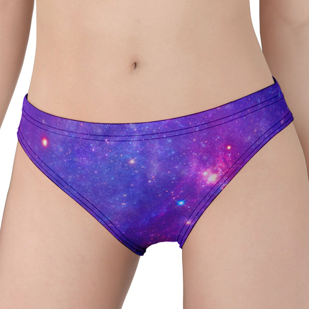 Purple Stardust Cloud Galaxy Space Print Women's Panties