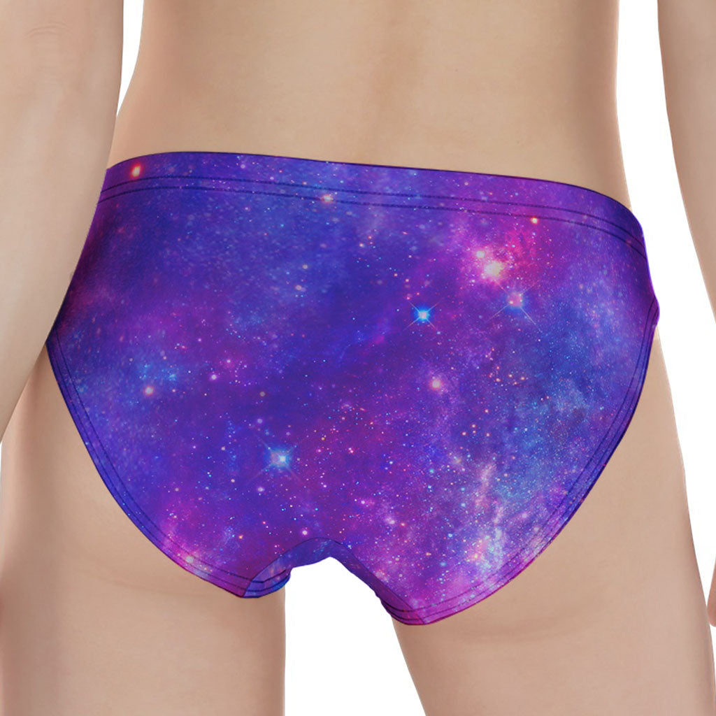 Purple Stardust Cloud Galaxy Space Print Women's Panties