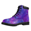 Purple Stardust Cloud Galaxy Space Print Work Boots