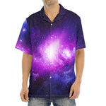 Purple Starfield Galaxy Space Print Aloha Shirt