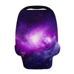 Purple Starfield Galaxy Space Print Baby Seat Cover