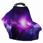 Purple Starfield Galaxy Space Print Baby Seat Cover