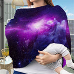 Purple Starfield Galaxy Space Print Baby Seat Cover