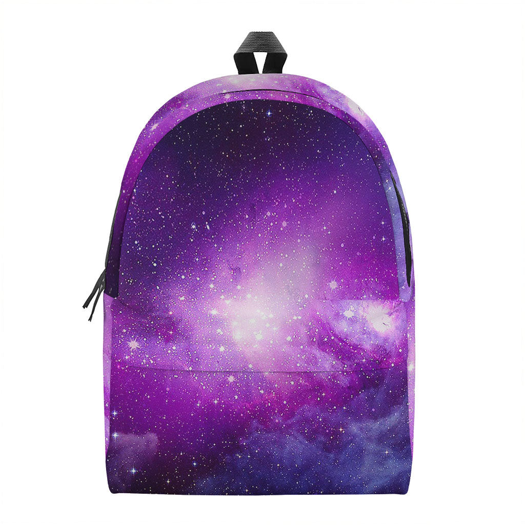 Purple Starfield Galaxy Space Print Backpack