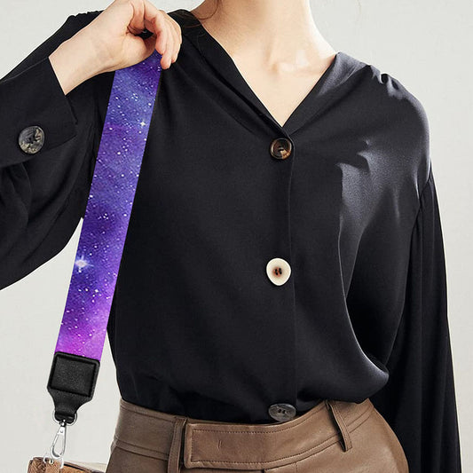 Purple Starfield Galaxy Space Print Bag Strap