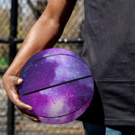 Purple Starfield Galaxy Space Print Basketball