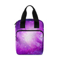 Purple Starfield Galaxy Space Print Bible Tote Bag