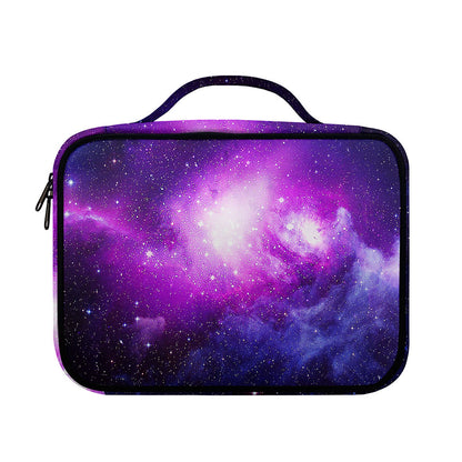 Purple Starfield Galaxy Space Print Briefcase Bible Bag