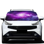 Purple Starfield Galaxy Space Print Car Windshield Snow Cover