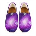 Purple Starfield Galaxy Space Print Casual Shoes