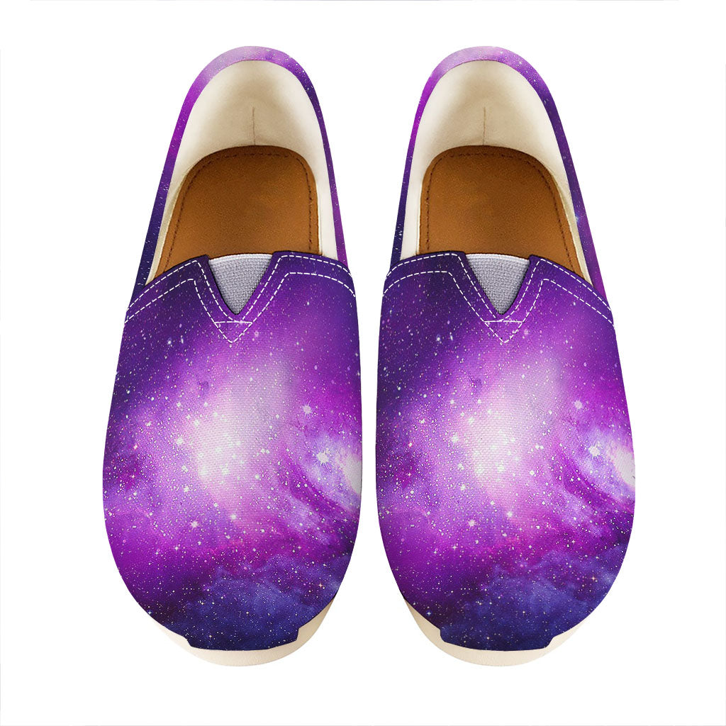 Purple Starfield Galaxy Space Print Casual Shoes