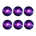 Purple Starfield Galaxy Space Print Coaster Set