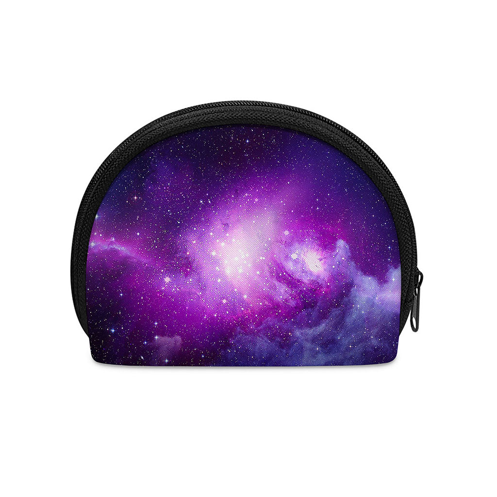 Purple Starfield Galaxy Space Print Coin Purse