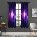 Purple Starfield Galaxy Space Print Grommet Curtain Panels