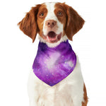 Purple Starfield Galaxy Space Print Dog Bandana