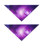 Purple Starfield Galaxy Space Print Dog Bandana