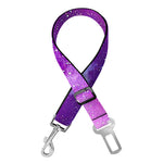 Purple Starfield Galaxy Space Print Dog Seat Belt