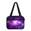 Purple Starfield Galaxy Space Print Double Strap Bible Bag
