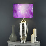 Purple Starfield Galaxy Space Print Drum Lamp Shade